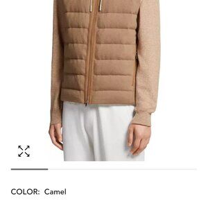 ZAGNA Oasi Elements Channel Quilted Cashmere Down Jacket